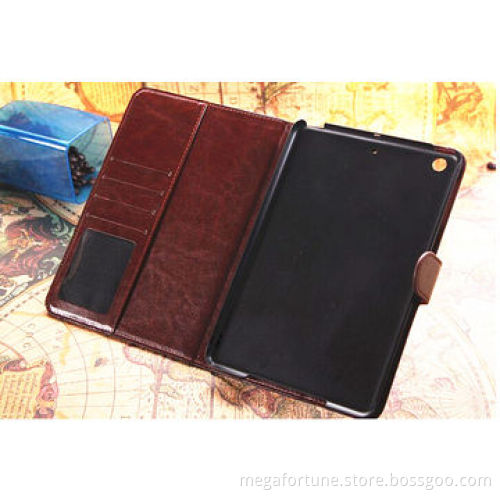 Denim fabrics protective case for iPad 5, stand PU leather, high quality, manufacturer